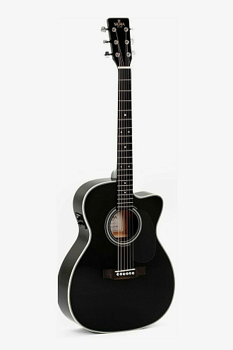 Электроакустическая гитара Sigma 000MC-1E-BK - купить в "Гитарном Клубе"