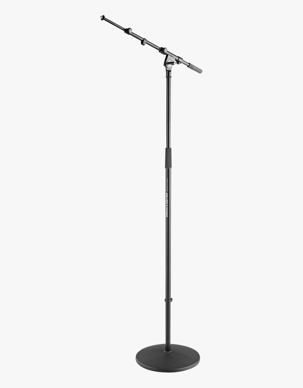 Микрофонная стойка K&M 26145-300-55 "журавль" с круглым основанием, чёрная, 1000-1700 мм - купить в "Гитарном Клубе"