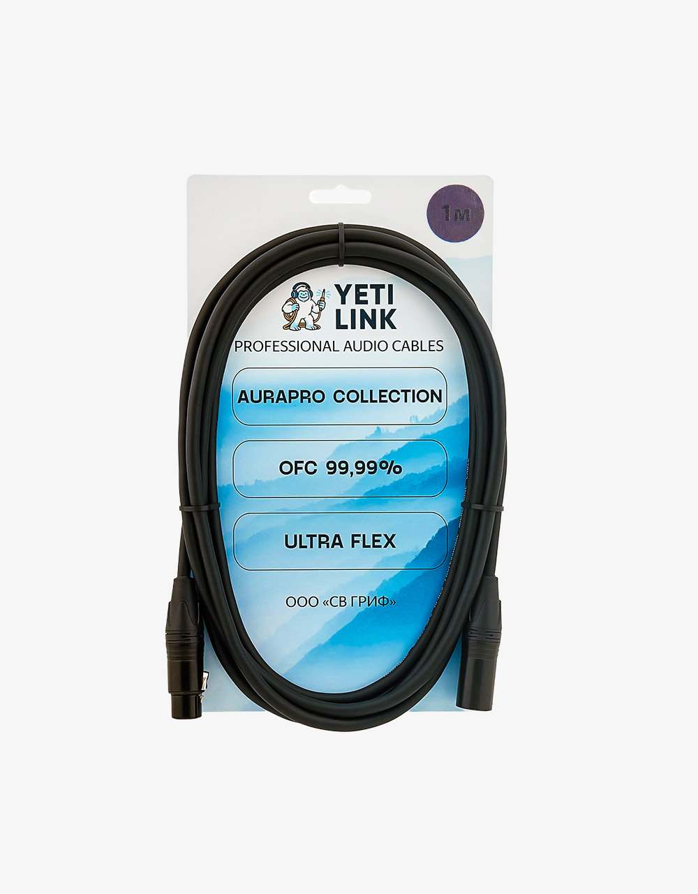 Микрофонный кабель YETI LINK YL-XFM-1m - купить в "Гитарном Клубе"