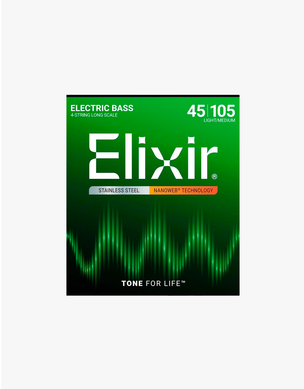 Струны для 4-струнной бас-гитары Elixir 14677 NanoWeb 45-105 - купить в "Гитарном Клубе"
