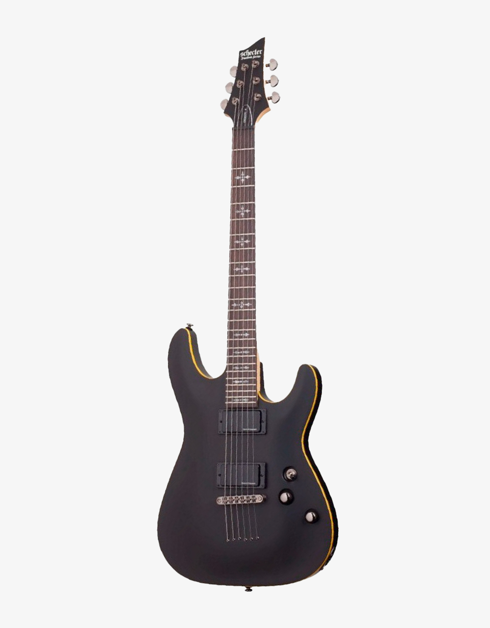Электрогитара Schecter Demon-6 Aged Black Satin - купить в "Гитарном Клубе"