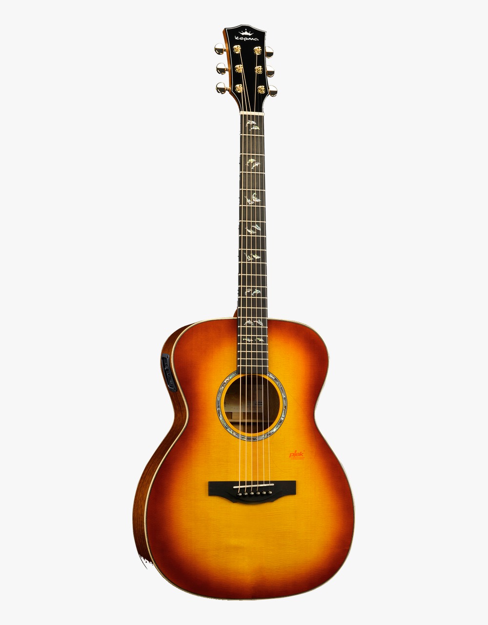Электроакустическая гитара Kepma A1E-OM-BS, Cherry Burst - купить в "Гитарном Клубе"