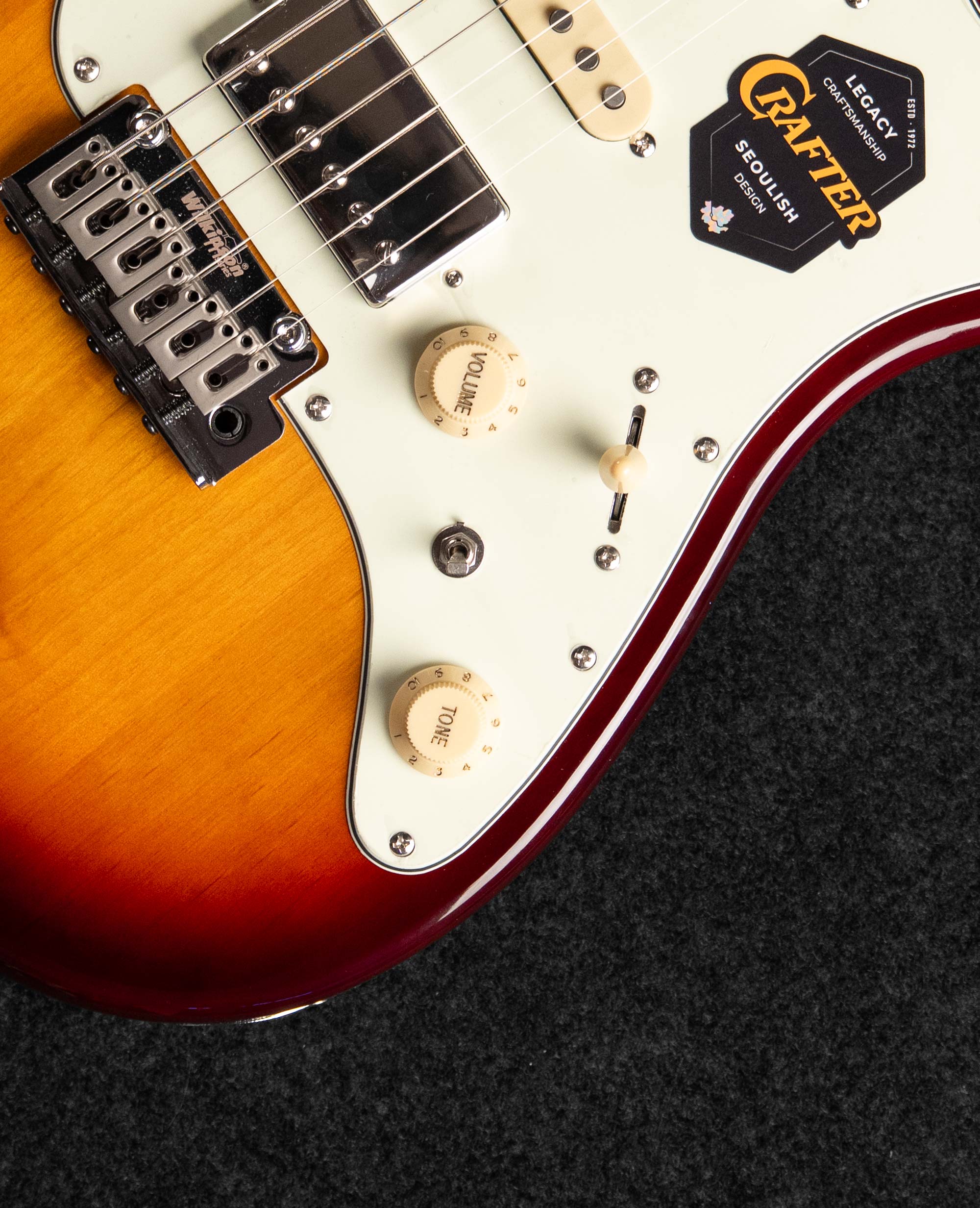 Электрогитара Crafter Charlotte S RS Tobacco Sunburst - купить в "Гитарном Клубе"