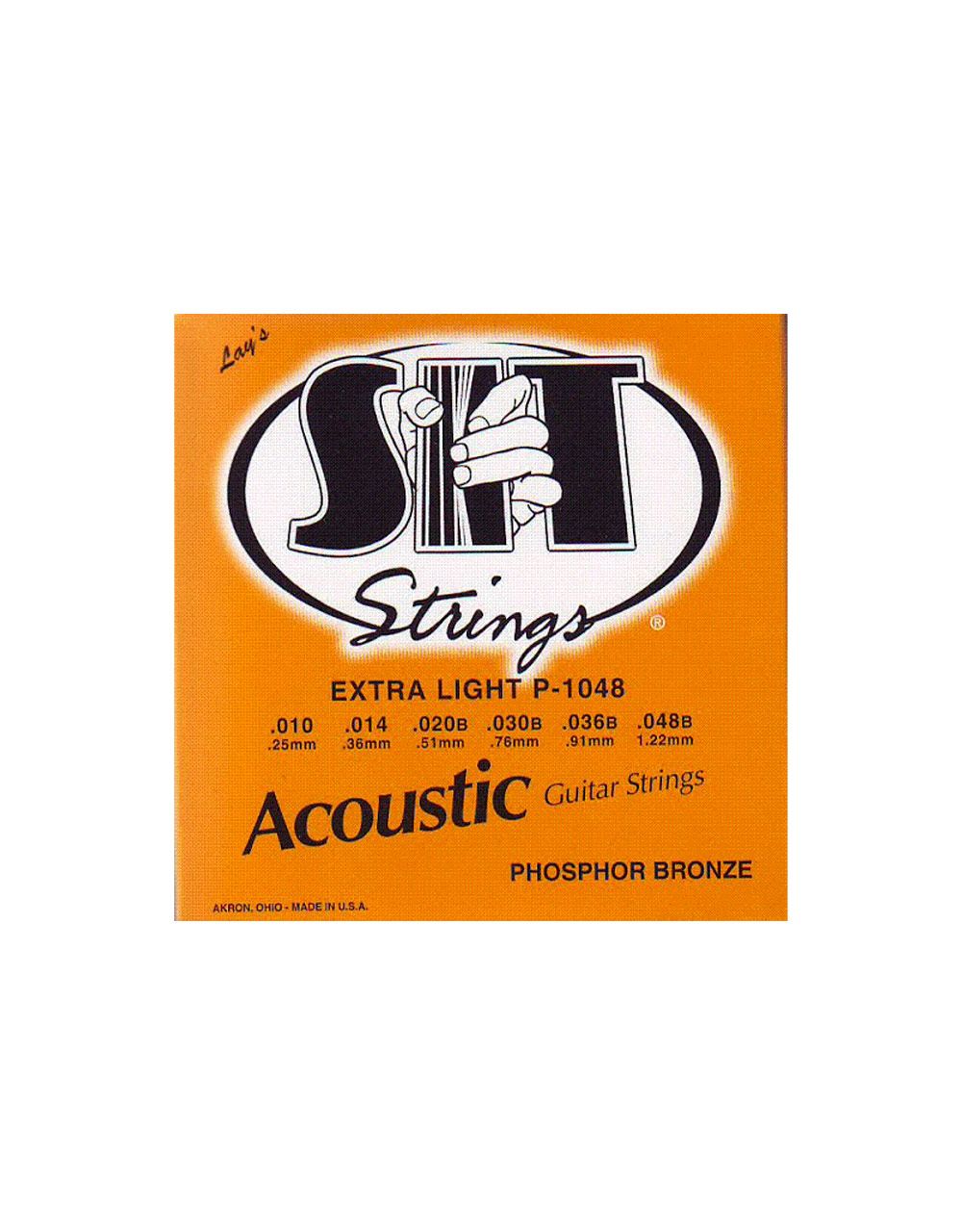 Струны для акустической гитары SIT P1048 Extra Light, 10-48 - купить в "Гитарном Клубе"