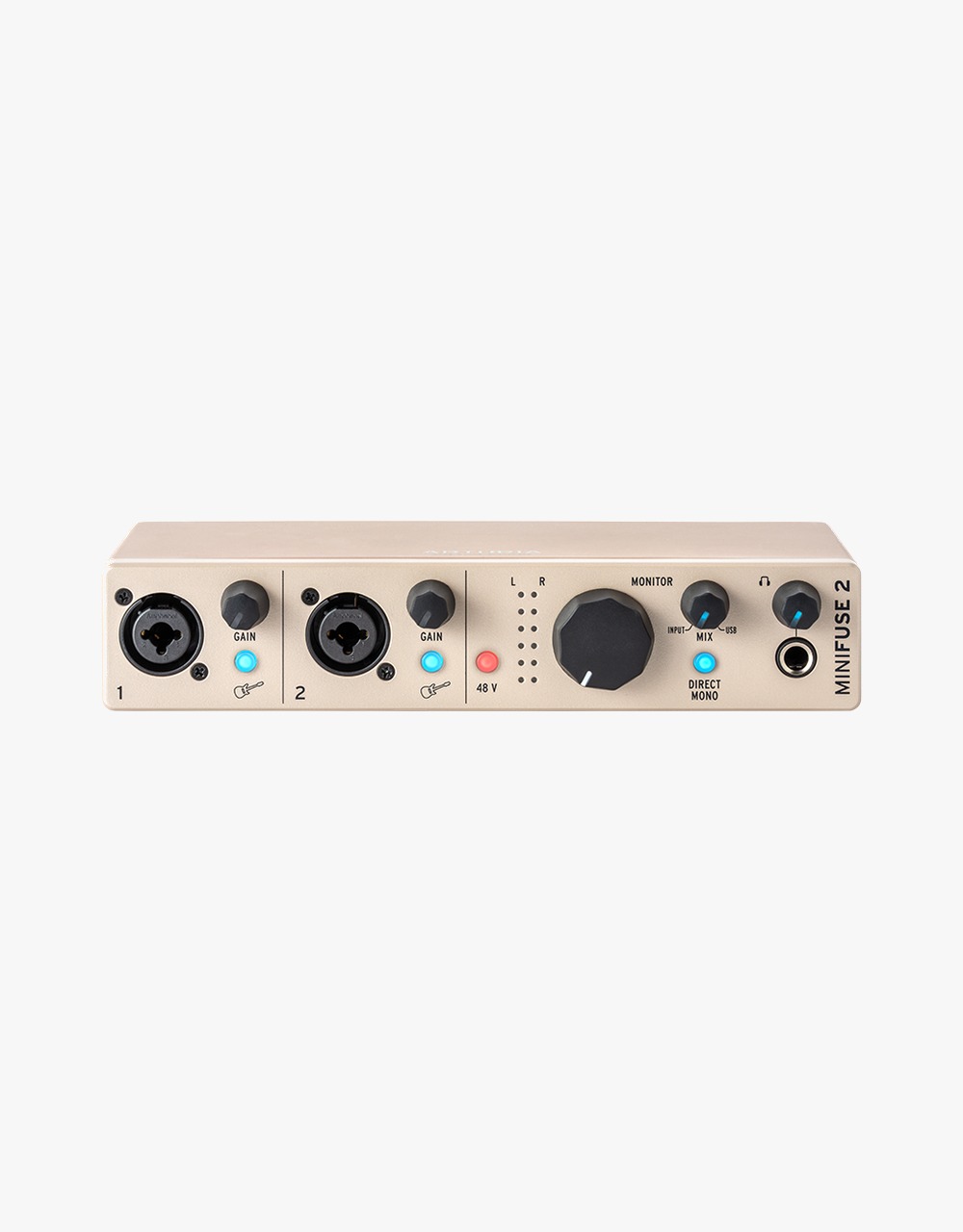 Аудиоинтерфейс Arturia USB MiniFuse 2 Champagne - купить в "Гитарном Клубе"
