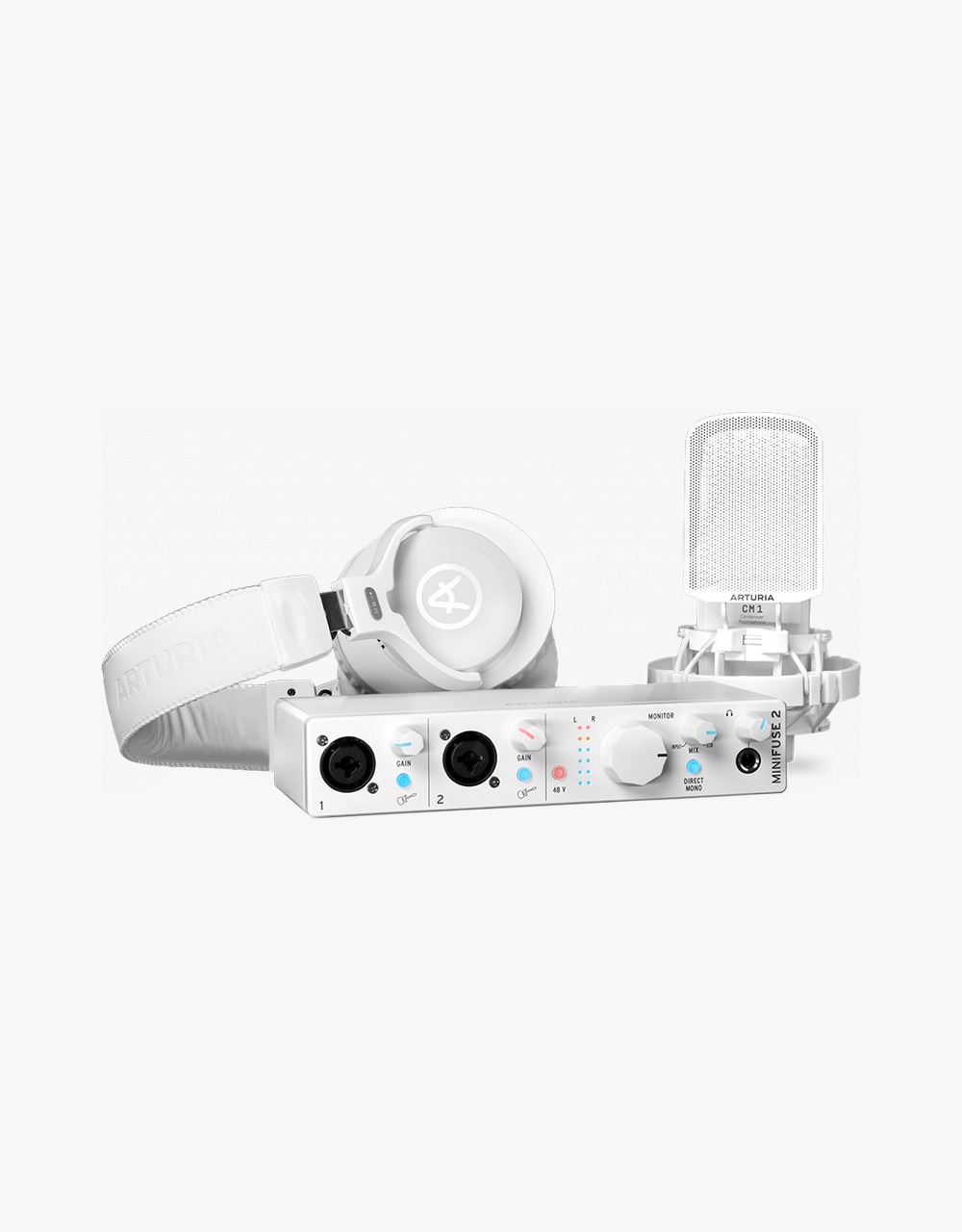 Аудиоинтерфейс Arturia USB MiniFuse Recording Pack White - купить в "Гитарном Клубе"
