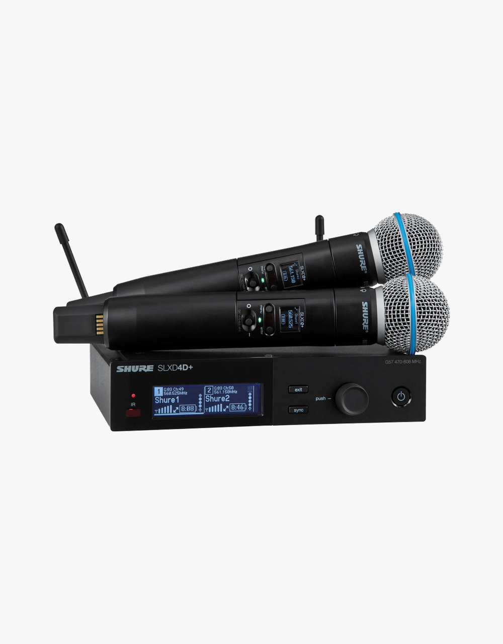 Цифровая двухканальная радиосистема SHURE SLXD24D+E/B58-G65 - купить в "Гитарном Клубе"