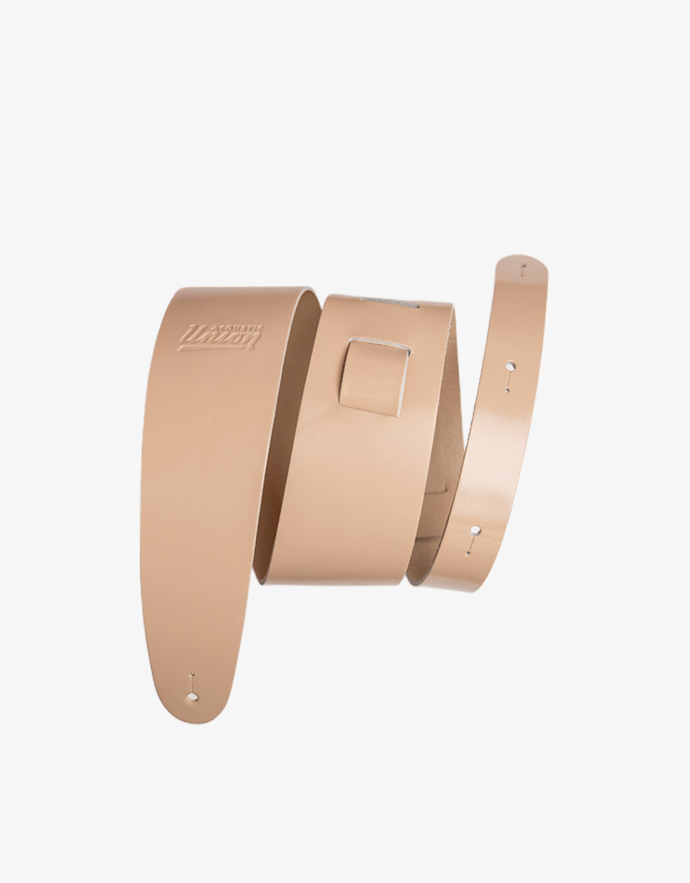 Ремень для гитары Acoustic Union Leather Classic 75, Beige - купить в "Гитарном Клубе"