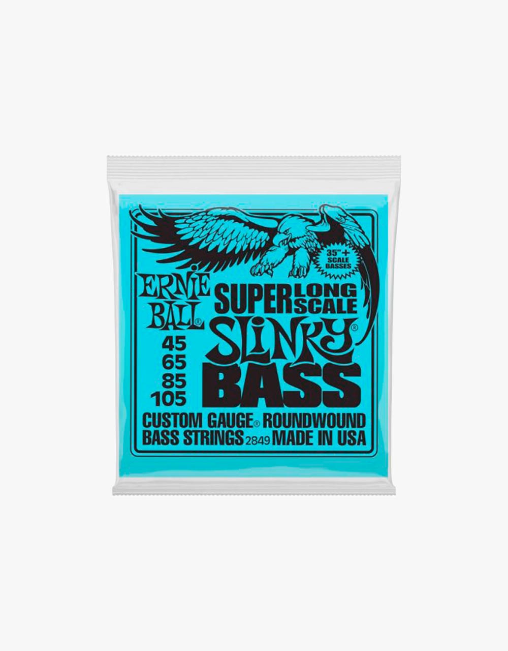 Струны для бас-гитары Ernie Ball 2849 Nickel Wound Long Scale Slinky, 45-105 - купить в "Гитарном Клубе"