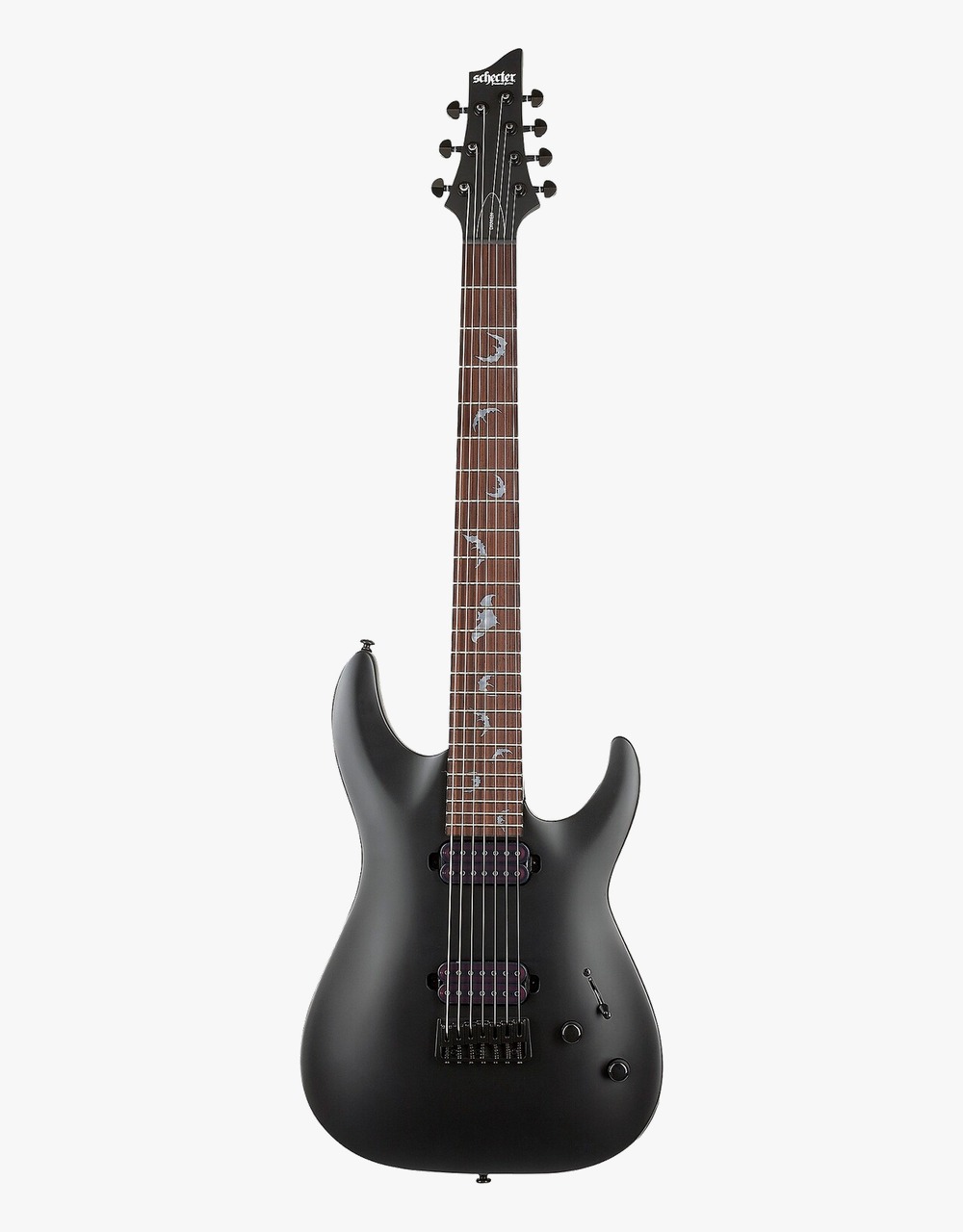 Электрогитара Schecter DAMIEN-7 MS, Satin Black - купить в "Гитарном Клубе"
