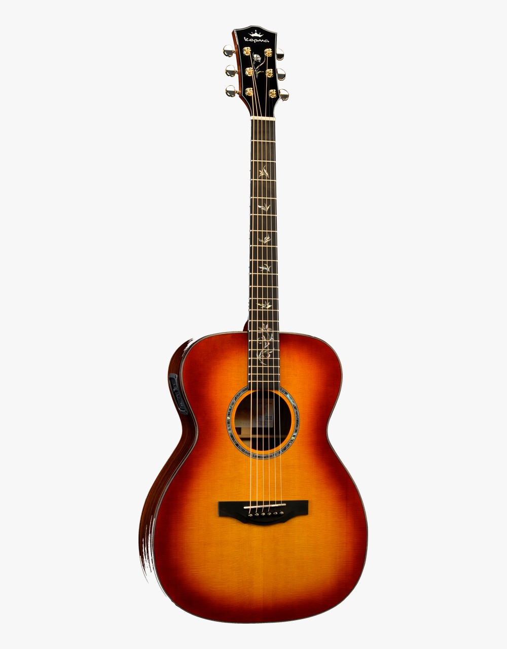 Электроакустическая гитара Kepma B1E-OM-BS, Cherry Burst - купить в "Гитарном Клубе"