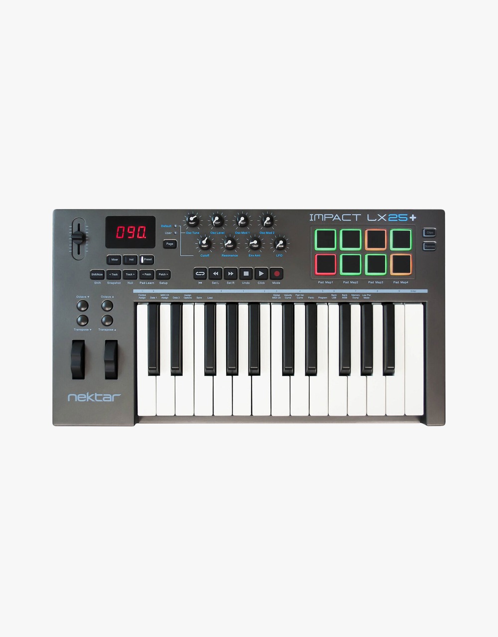 MIDI-контроллер Nektar Impact LX 25+ USB MIDI - купить в "Гитарном Клубе"