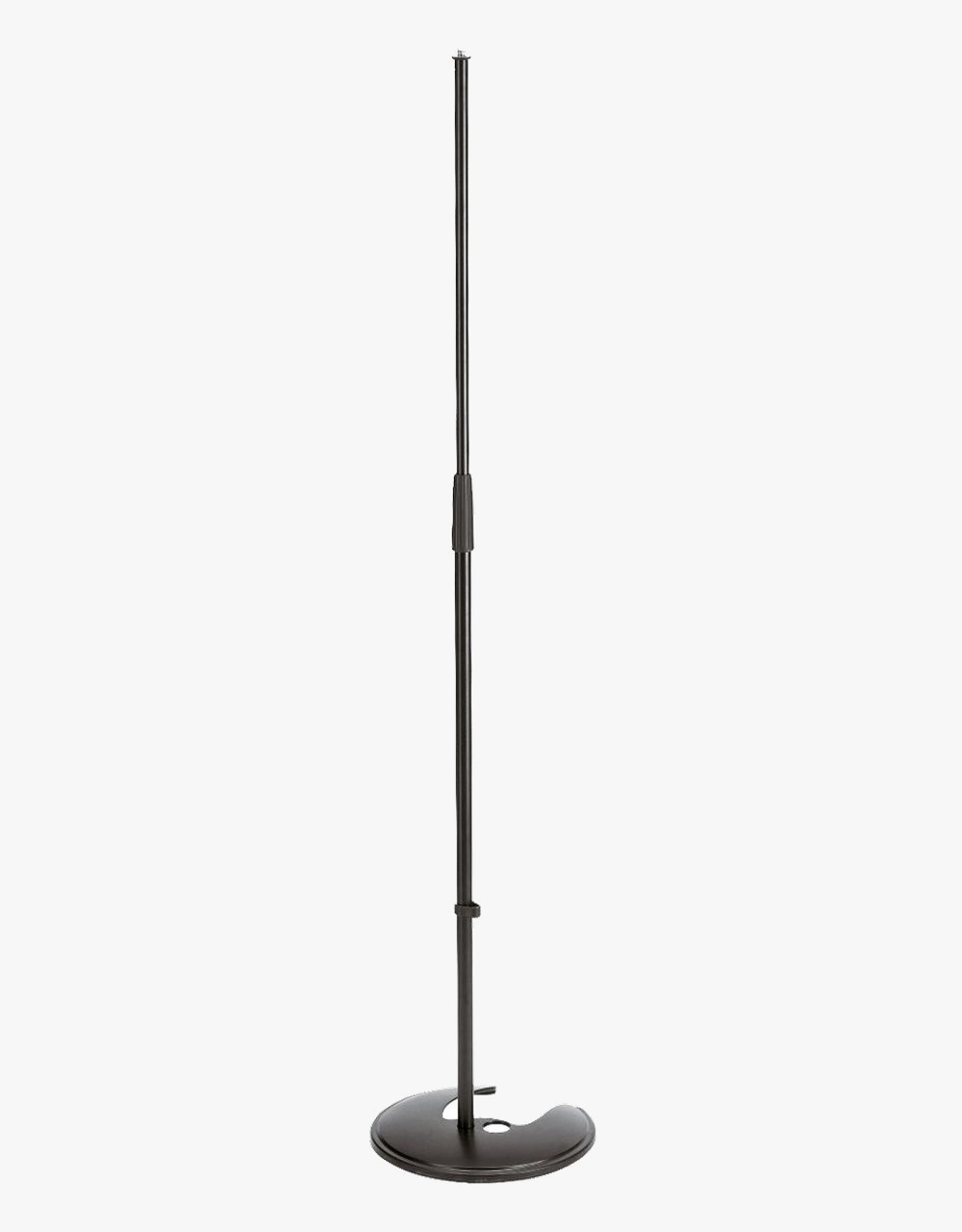 Микрофонная стойка K&M 26045-300-55 прямая с основанием для хранения, чёрная, 870-1575 мм - купить в "Гитарном Клубе"