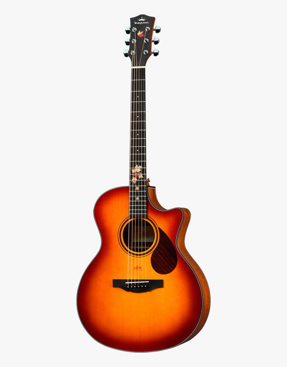 Электроакустическая гитара Kepma F0EPRO-BS, Cherry Burst - купить в "Гитарном Клубе"