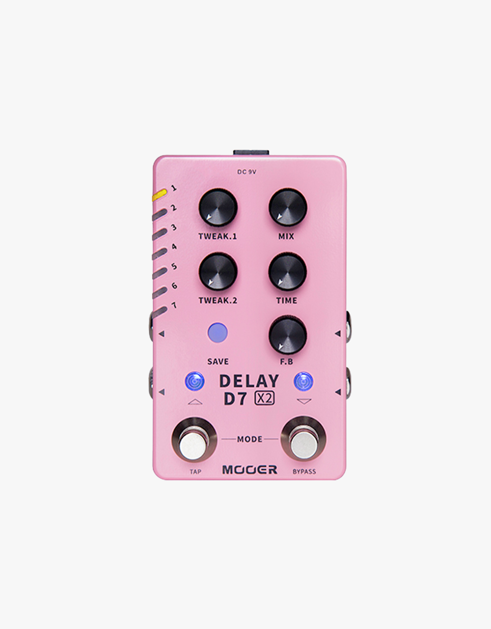 Гитарная педаль Mooer D7 Delay X2 - купить в "Гитарном Клубе"