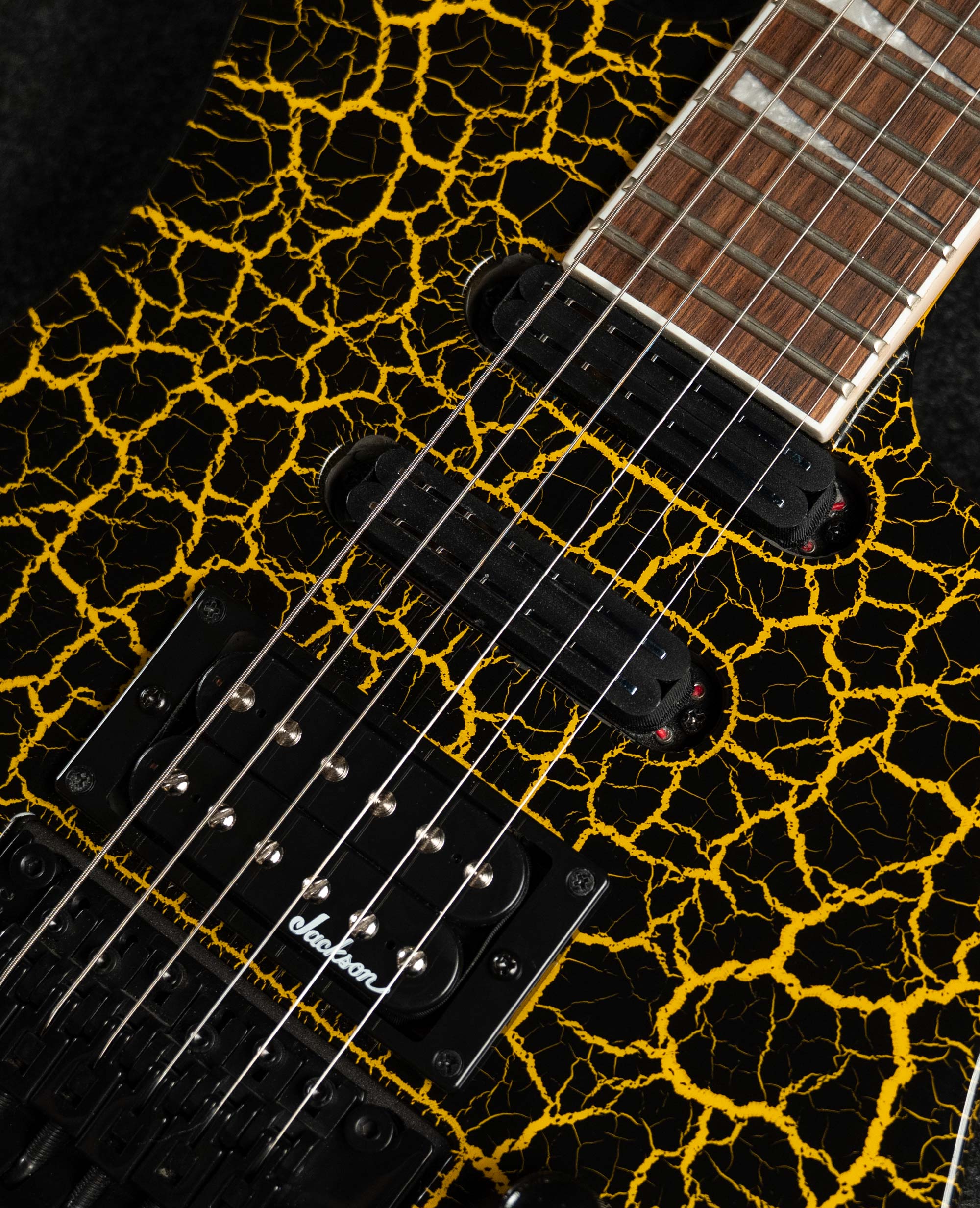 Электрогитара Jackson Soloist SL3X DX Yellow Crackl - купить в "Гитарном Клубе"