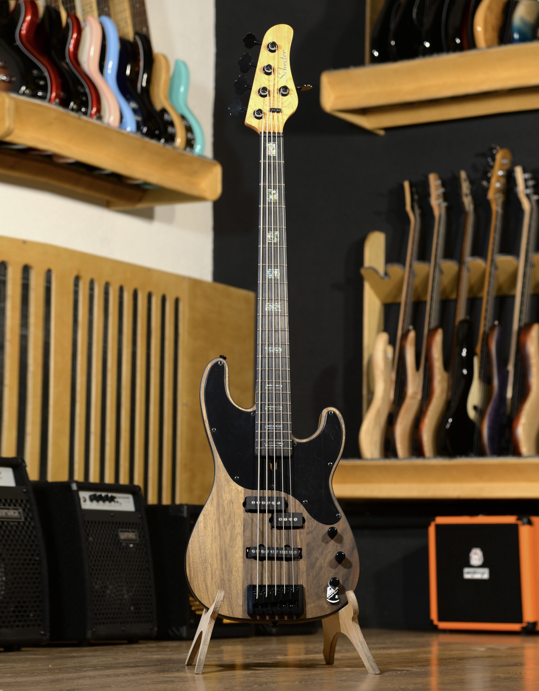 Бас-гитара Schecter Model-T 5 Exotic Black Limba - купить в "Гитарном Клубе"