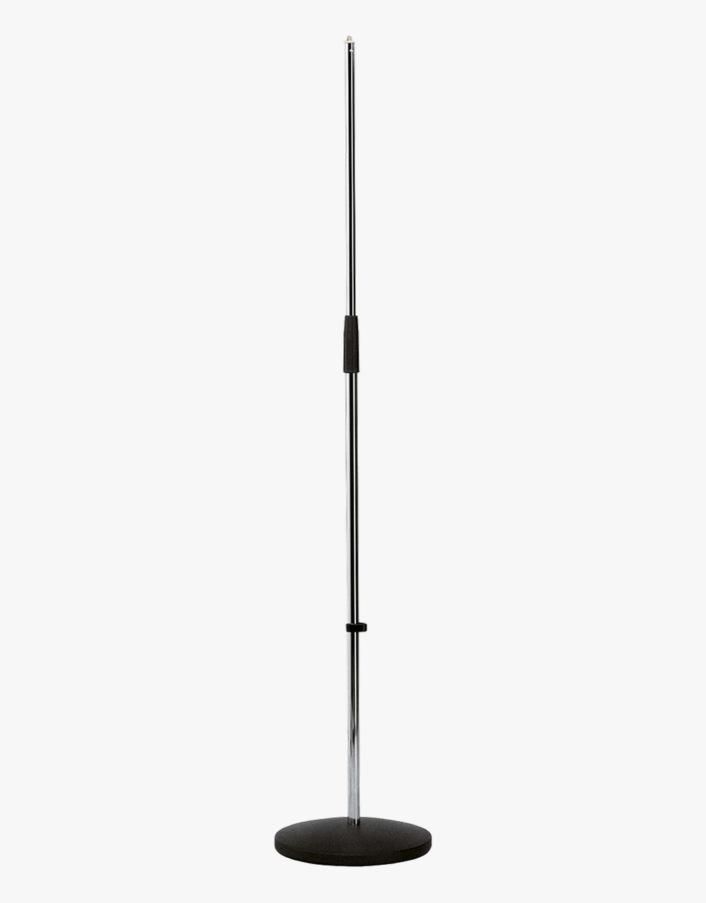 Микрофонная стойка K&M 26010-300-02 прямая с круглым основанием, хром, 870-1575 мм - купить в "Гитарном Клубе"