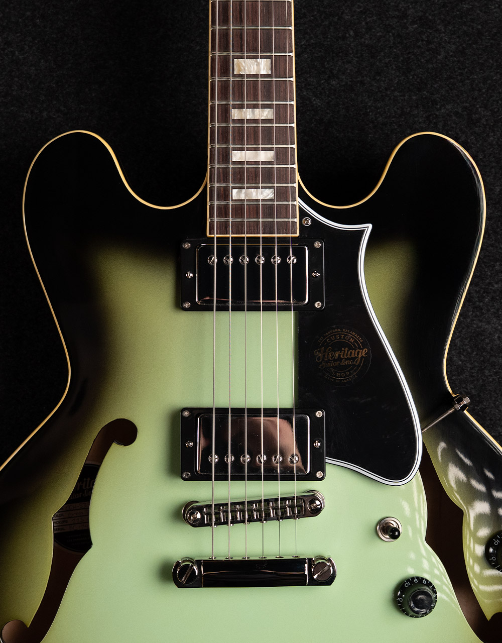 Электрогитара Heritage Custom Shop Factory Special H-535 Green Burst - купить в "Гитарном Клубе"