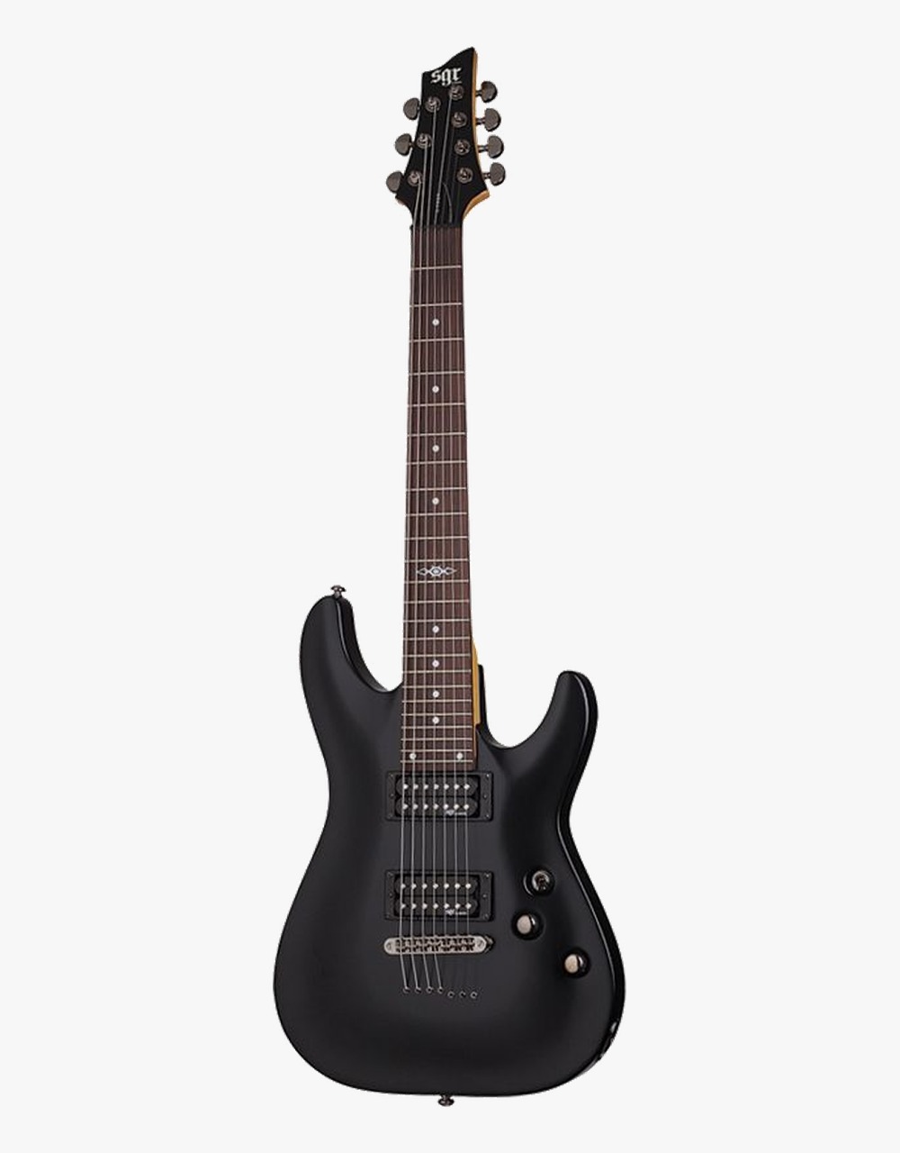 Электрогитара Schecter C-7 SGR BY, Midnight Satin Black - купить в "Гитарном Клубе"