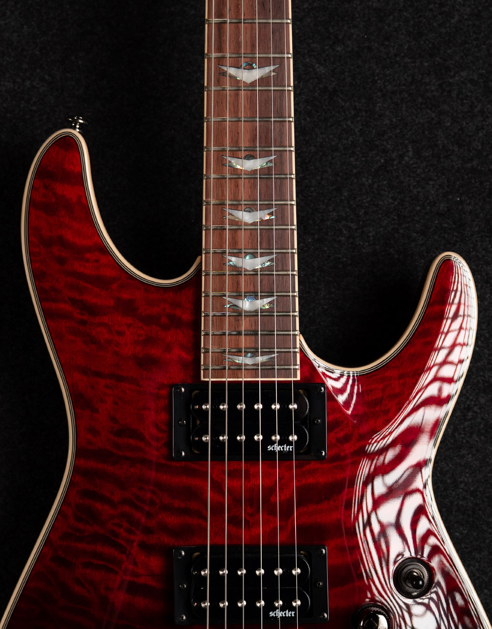 Электрогитара Schecter Omen Extreme-6 Bk/Rd Fadeburst - купить в "Гитарном Клубе"