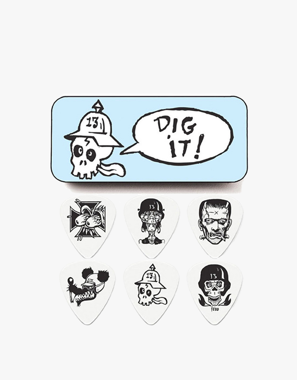 Набор медиаторов Dunlop BL113P1.0 Frank Kozik 2, 1 мм - купить в "Гитарном Клубе"