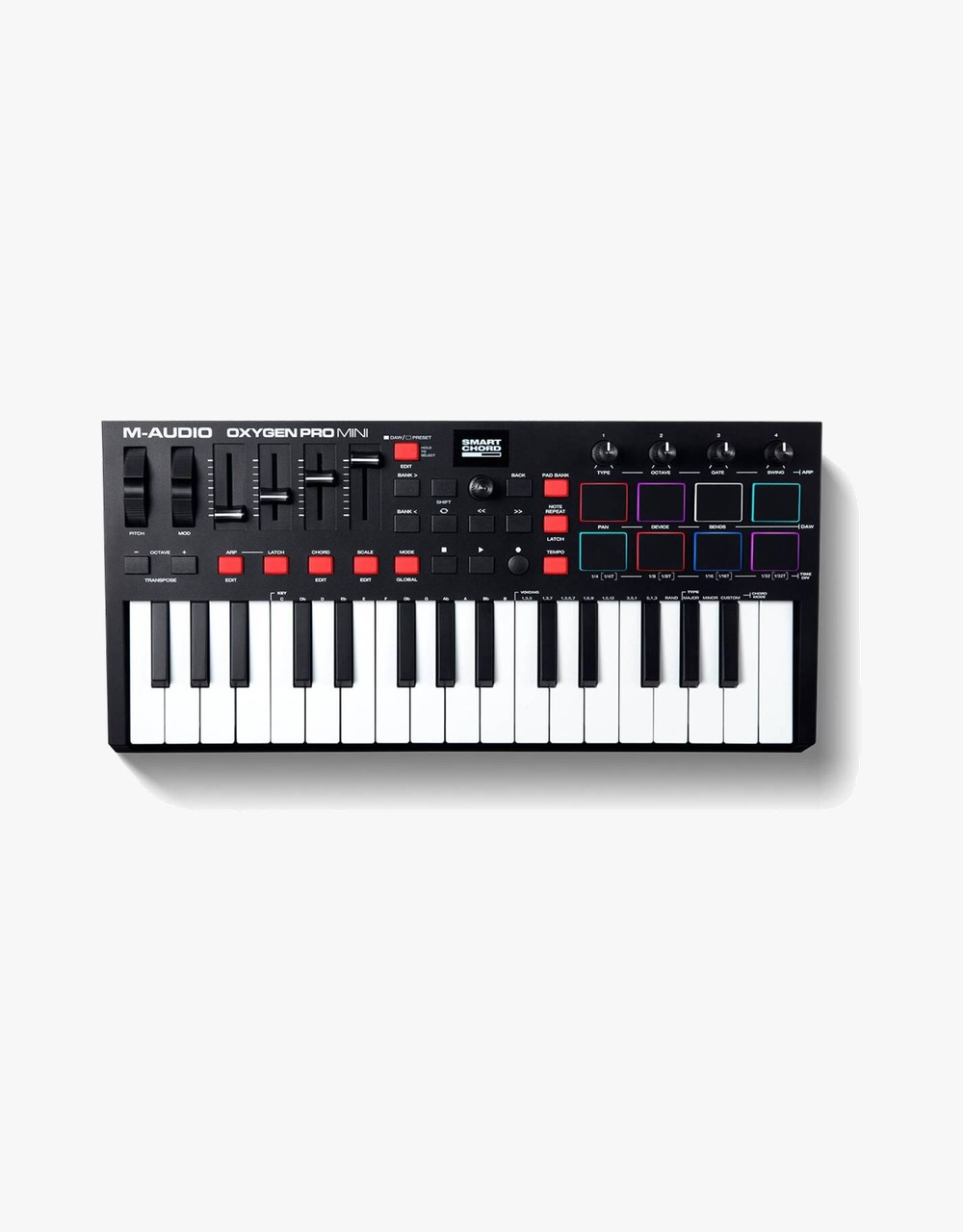 MIDI-контроллер M-Audio Oxygen Pro Mini - купить в "Гитарном Клубе"