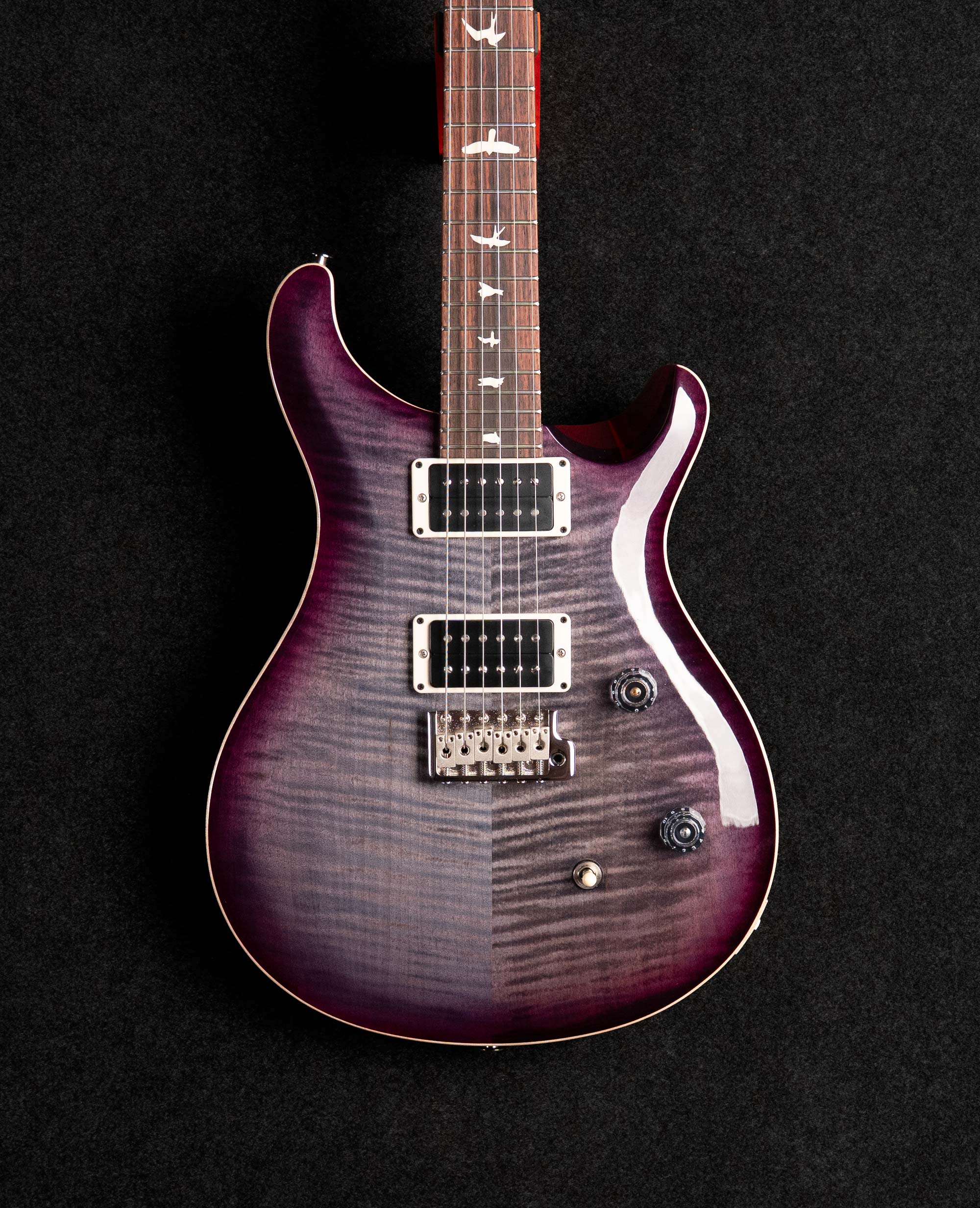 Электрогитара PRS CE24 FADED GRAY BLACK PURPLE BURST - купить в "Гитарном Клубе"