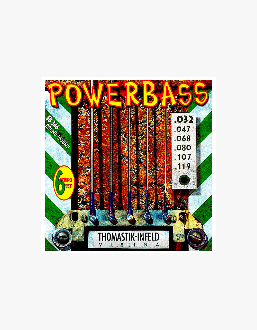 Струны для 6-струнной бас-гитары THOMASTIK Power Bass EB346, 32-119 - купить в "Гитарном Клубе"