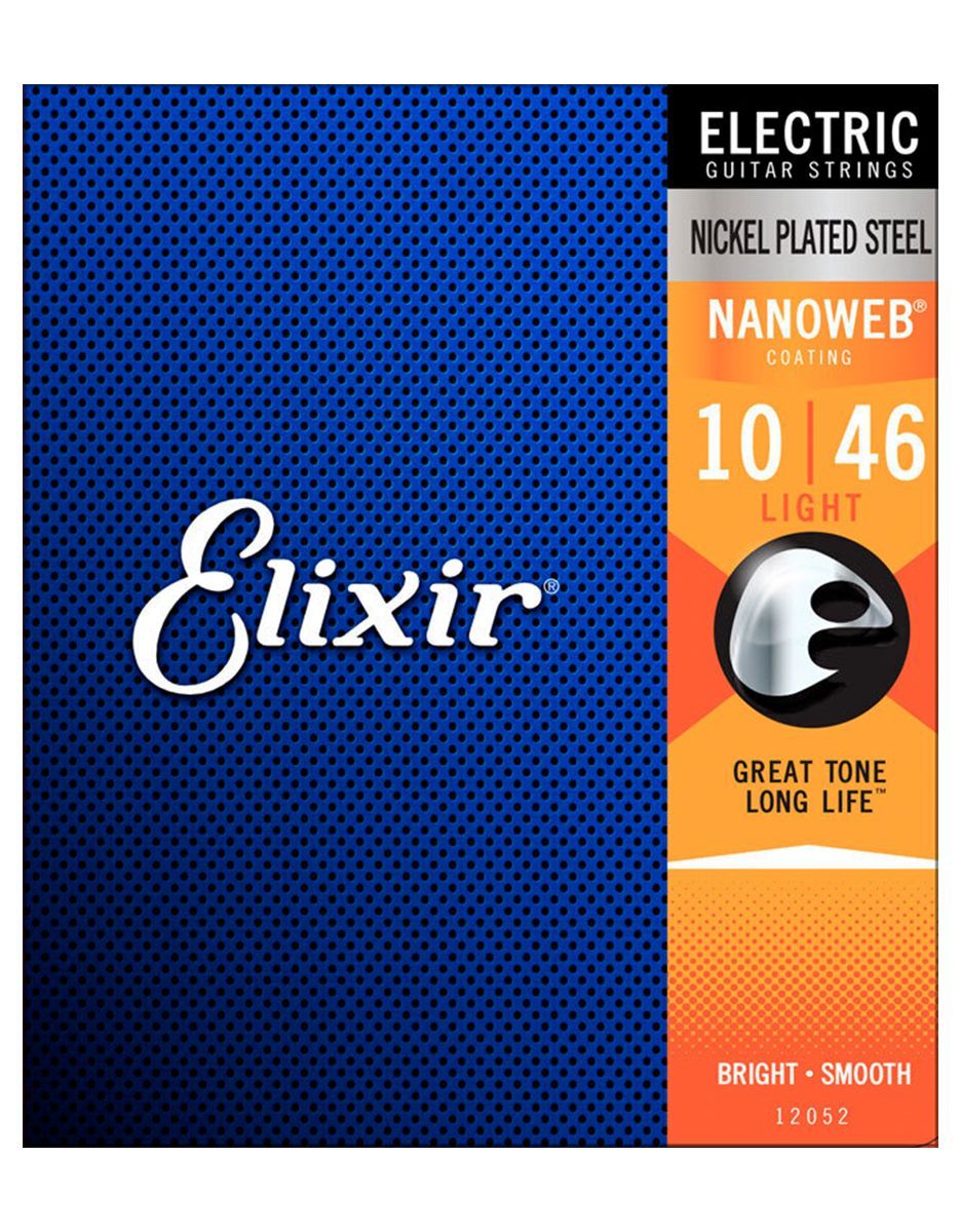Струны для электрогитары Elixir 12052 Nanoweb, 10-46 - купить в "Гитарном Клубе"