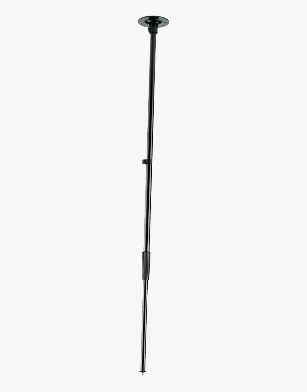 Микрофонная стойка K&M 22160-300-55 прямая, чёрная, с креплением к потолку - купить в "Гитарном Клубе"