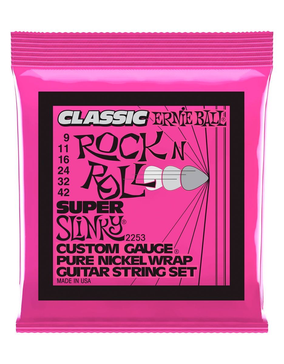 Струны для электрогитары Ernie Ball 2253 Super Slinky, 9-42 - купить в "Гитарном Клубе"