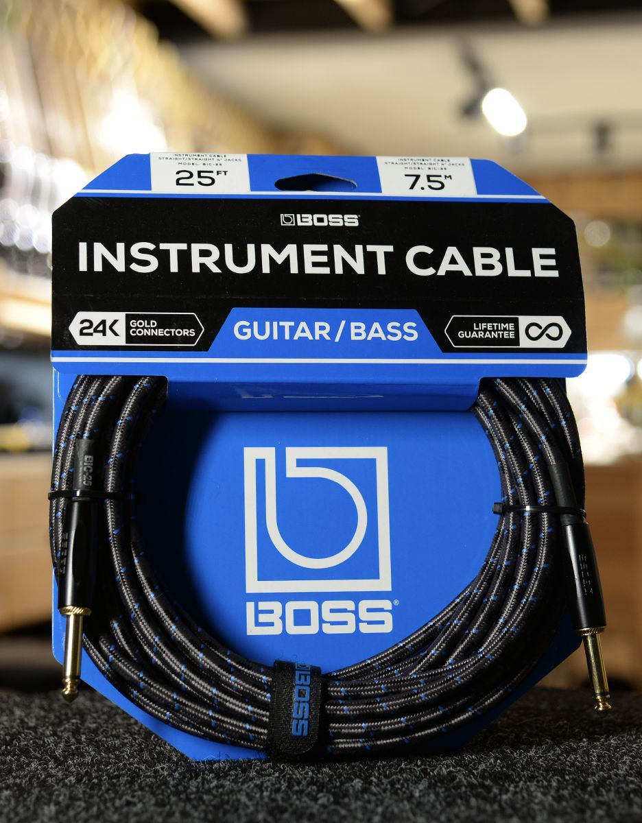 Инструментальный кабель Boss BIC-25 - купить в "Гитарном Клубе"