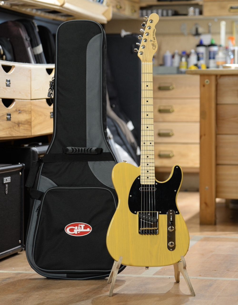 Электрогитара G&L FD ASAT Classic Butterscotch Blonde MP - купить в "Гитарном Клубе"