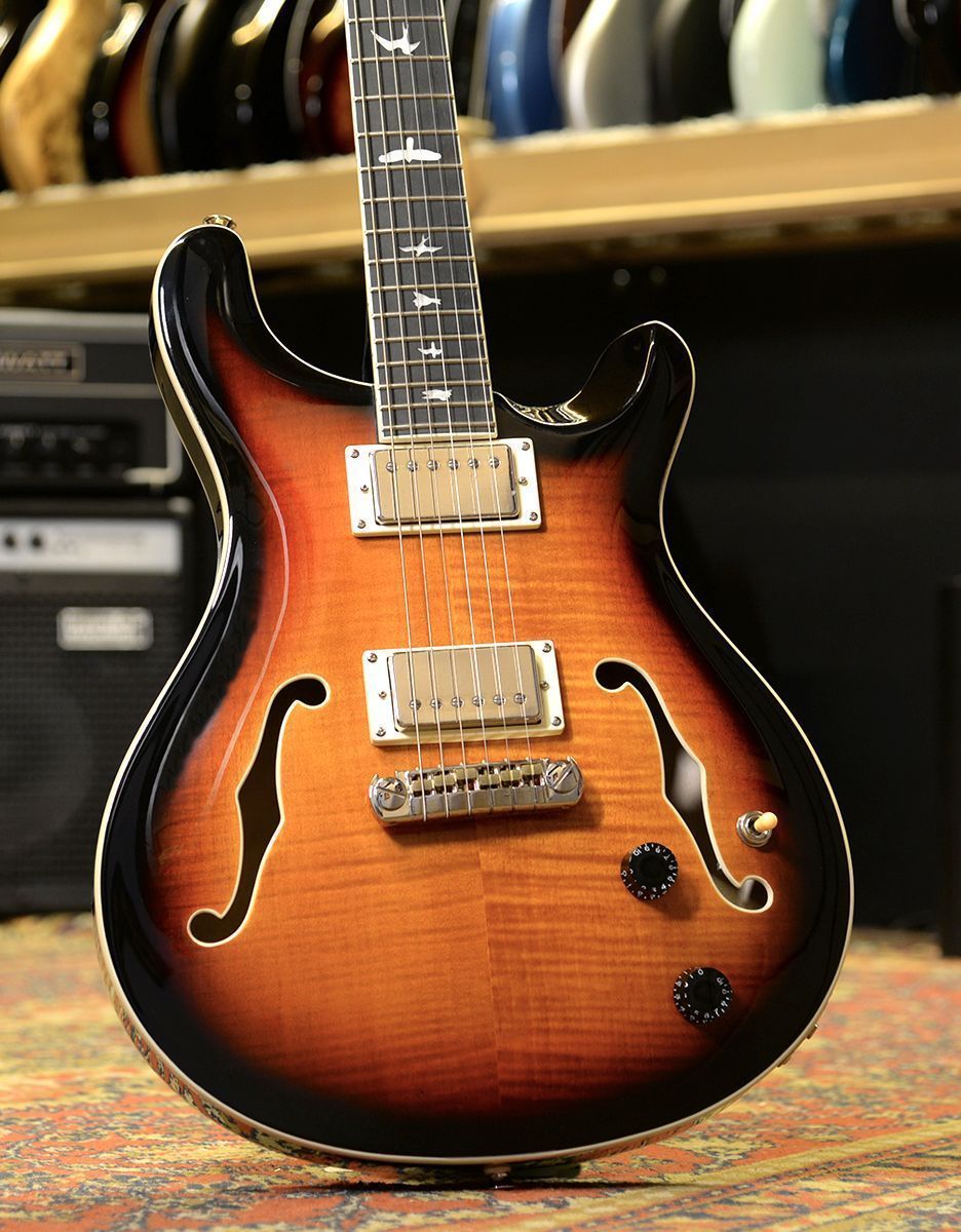 Электрогитара PRS SE HOLLOWBODY II TRI-COLOUR SUNBURST - купить в "Гитарном Клубе"