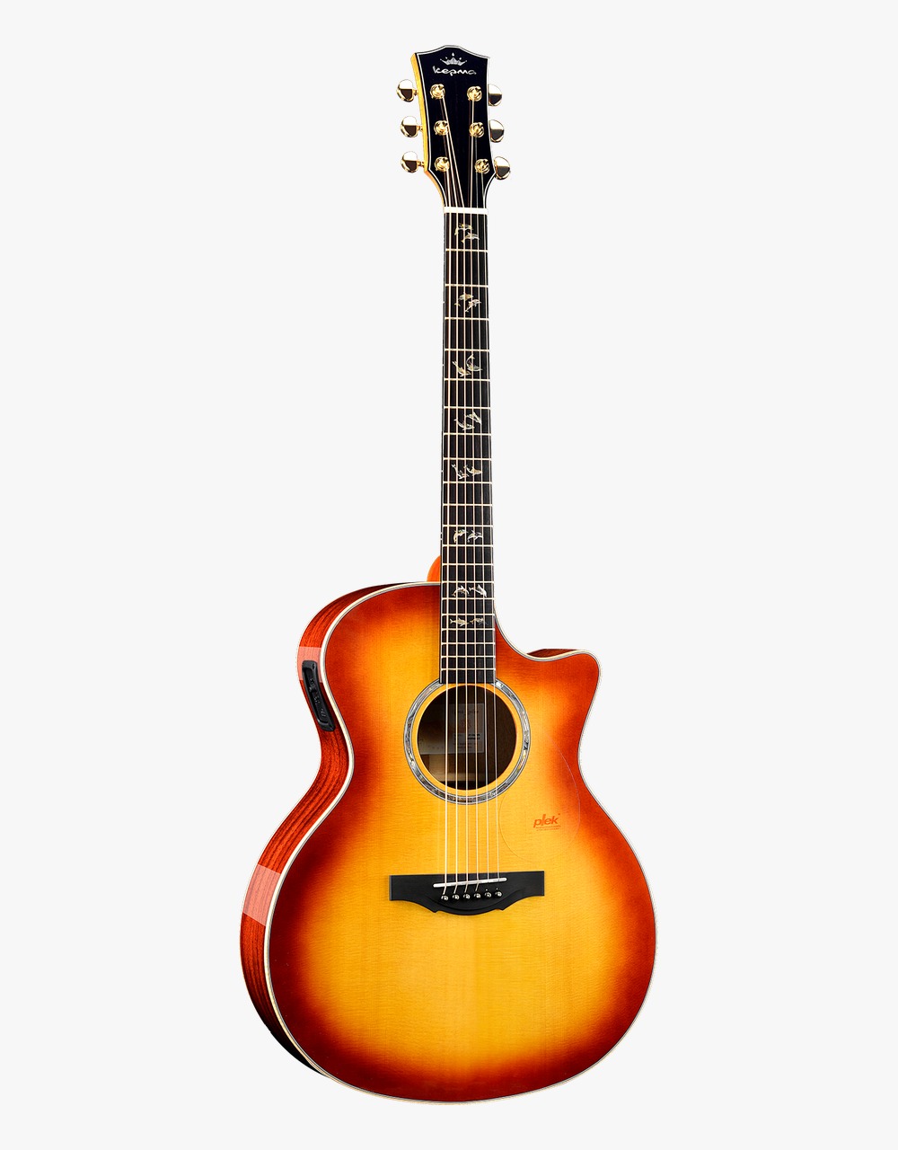 Электроакустическая гитара Kepma A1E-GA-BS, Cherry Burst - купить в "Гитарном Клубе"