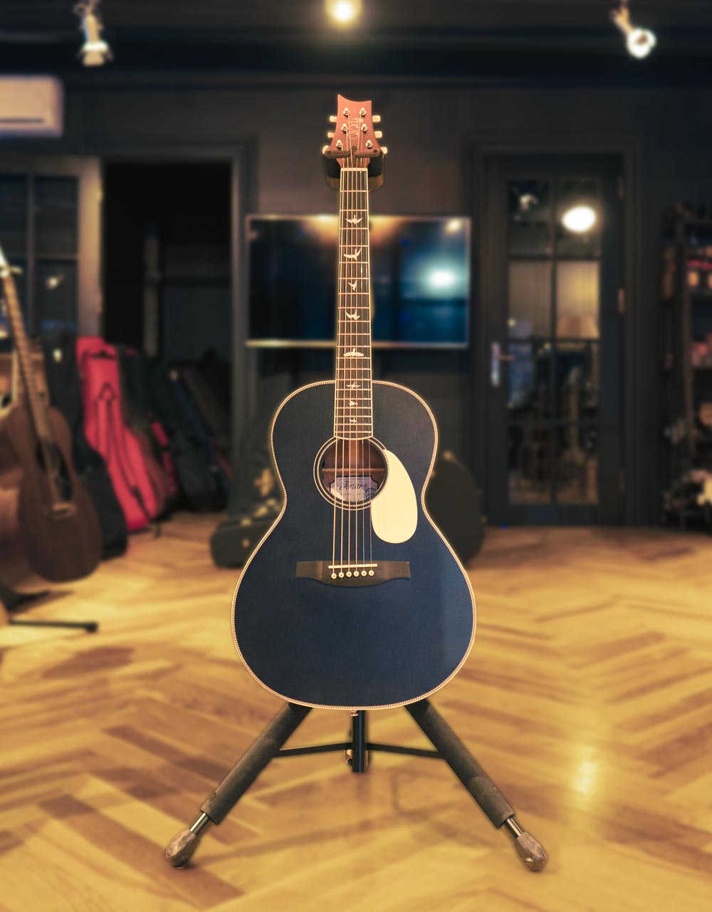 Электроакустическая гитара PRS SE P20E, SATIN BLACK TOP, с чехлом - купить в "Гитарном Клубе"