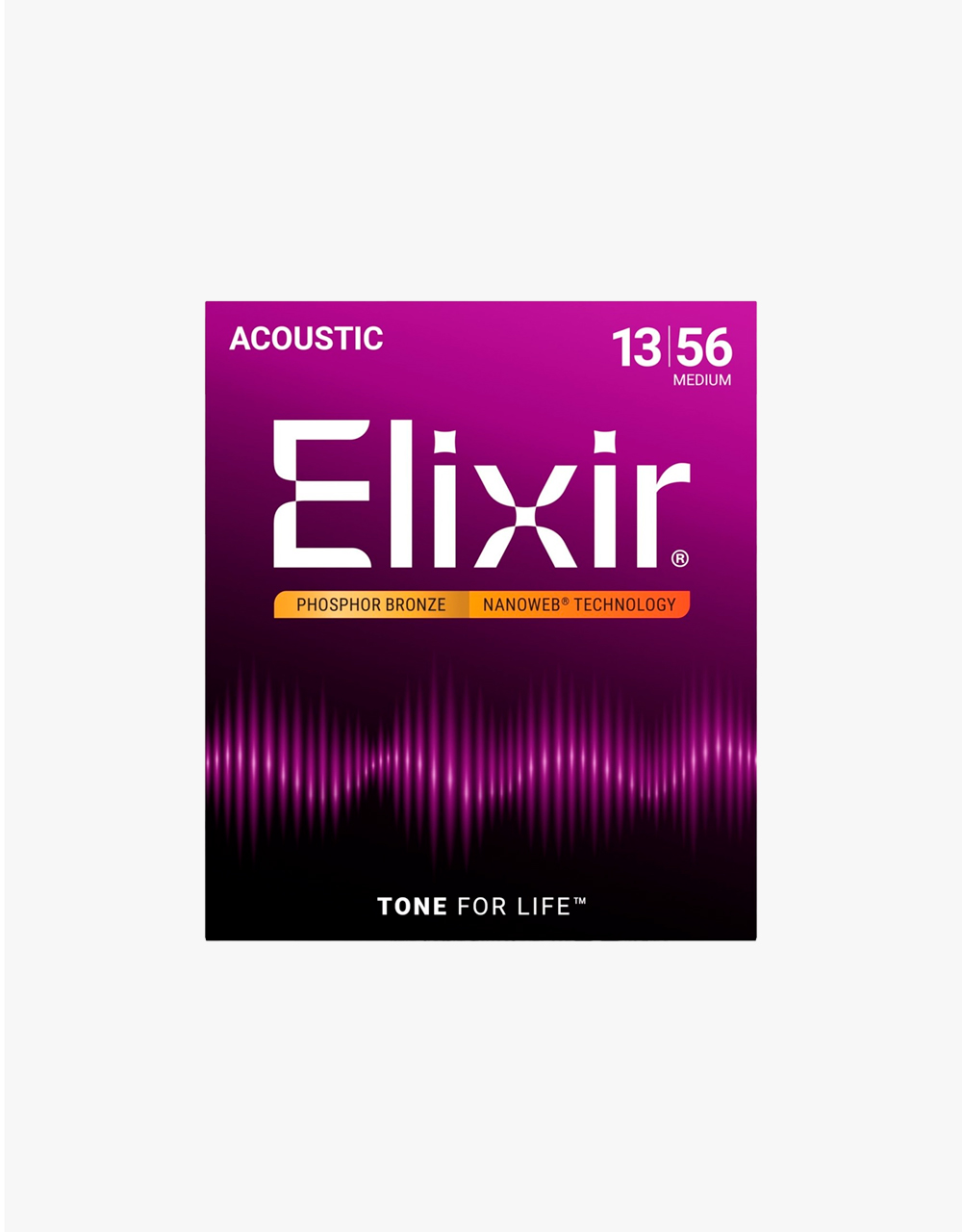 Струны для акустической гитары Elixir Nanoweb 16102, 13-56 - купить в "Гитарном Клубе"
