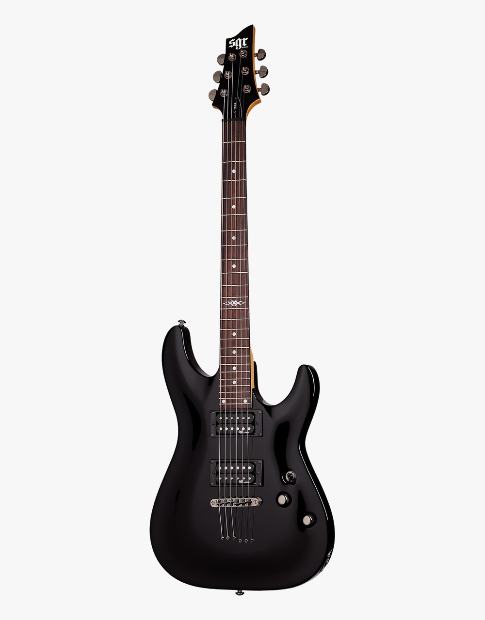 Электрогитара Schecter C-1 SGR BY, Black - купить в "Гитарном Клубе"
