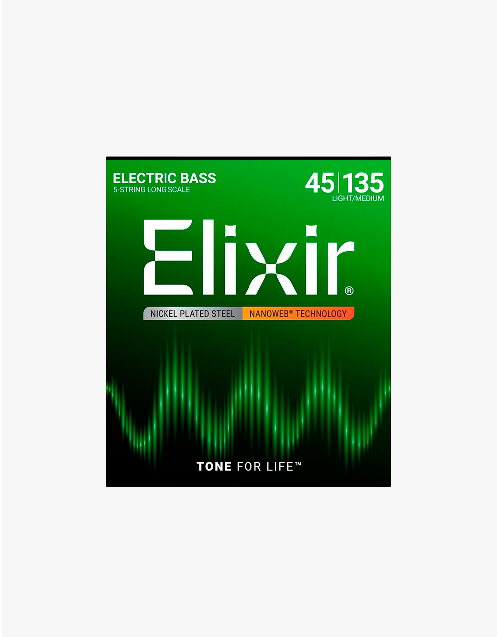 Струны для 5-струнной бас-гитары Elixir 14207 Nanoweb, 45-135  - купить в "Гитарном Клубе"
