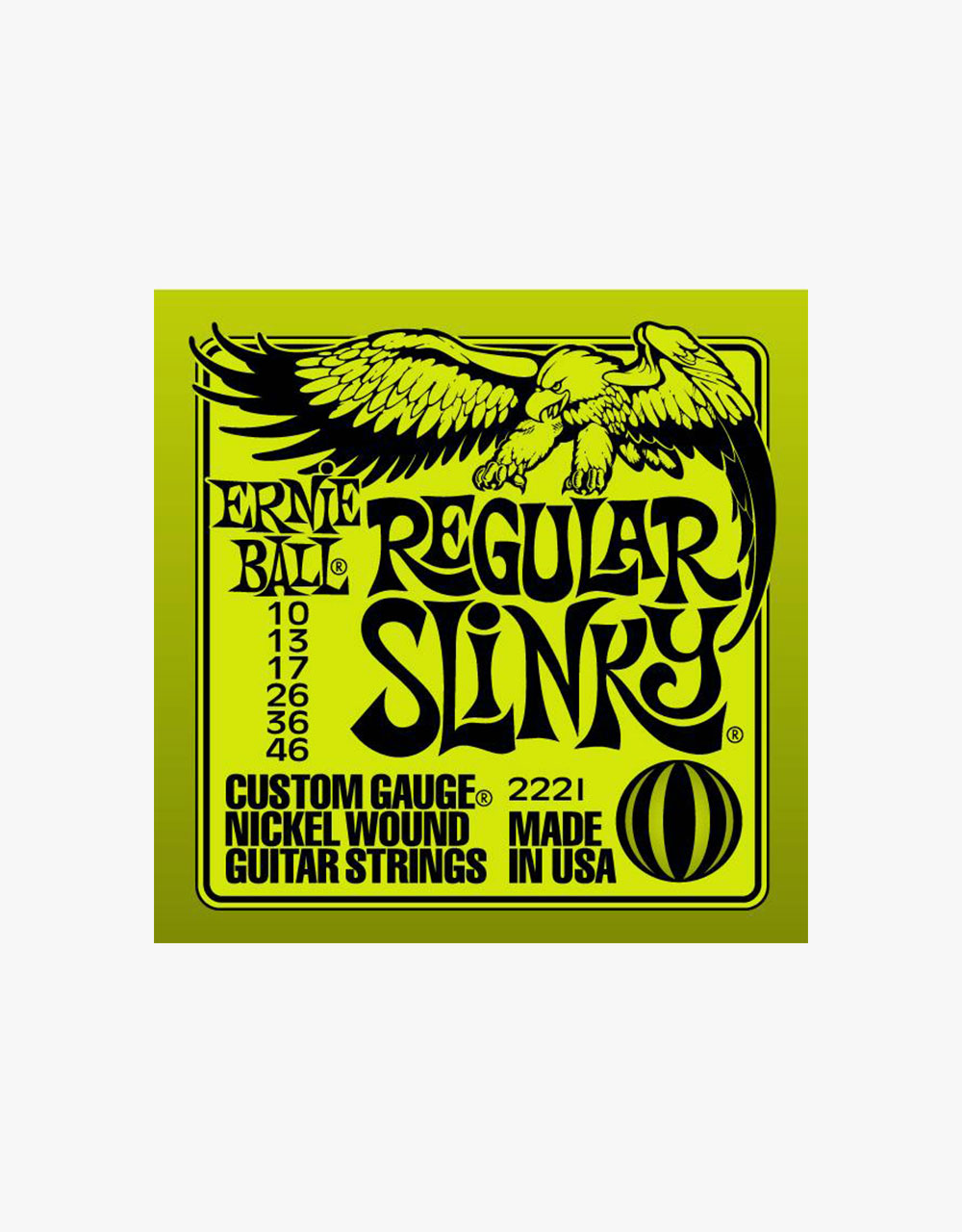 Струны для электрогитары Ernie Ball 2221, Regular Slinky, 10-46 - купить в "Гитарном Клубе"
