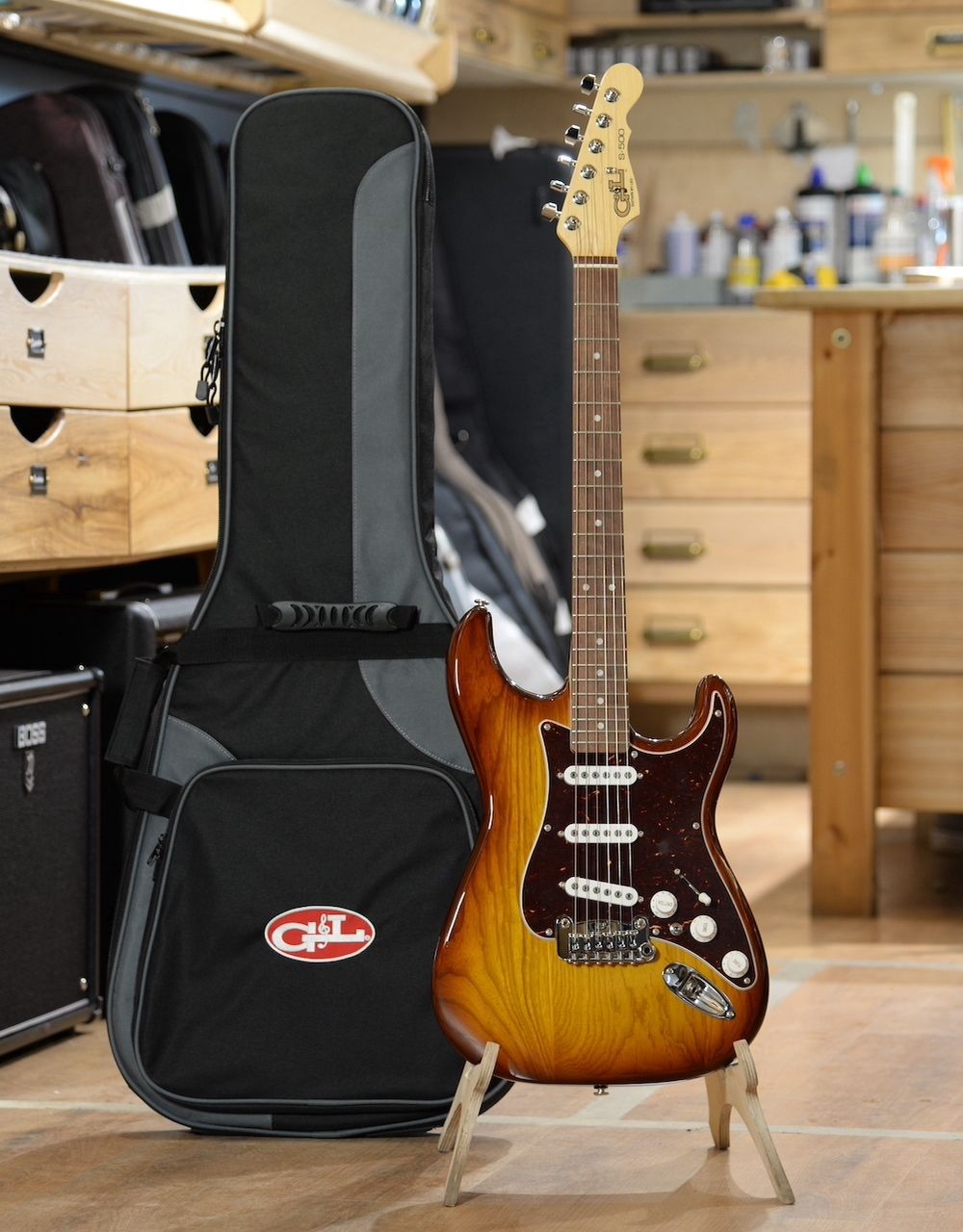 Электрогитара G&L FD S-500 Old School Tobacco Sunburst CR - купить в "Гитарном Клубе"
