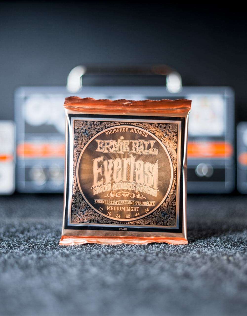 Струны для акустической гитары Ernie Ball 2546 Everlast Coated, 12-54 - купить в "Гитарном Клубе"