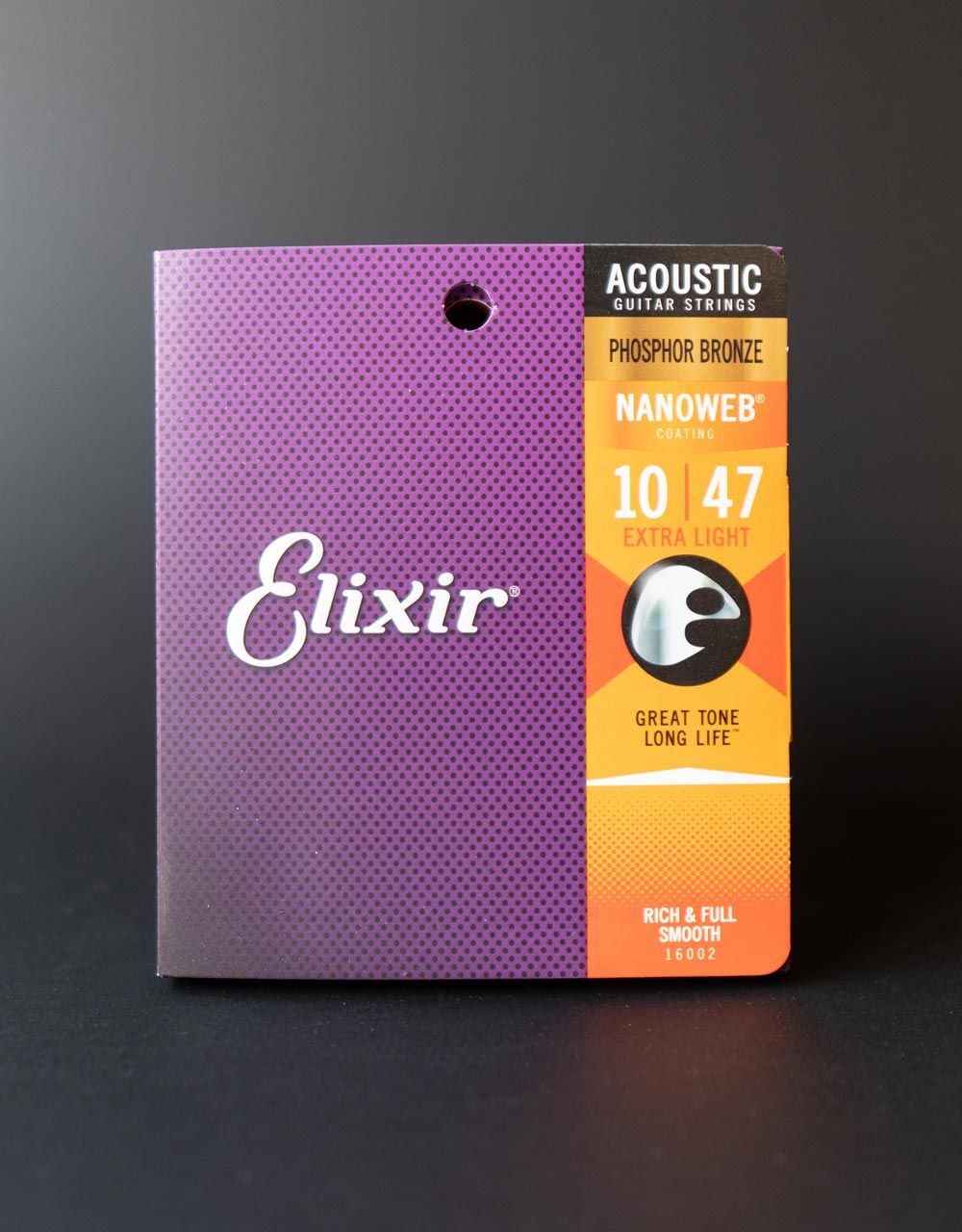 Струны для акустической гитары Elixir Nanoweb 16002, 10-47 - купить в "Гитарном Клубе"
