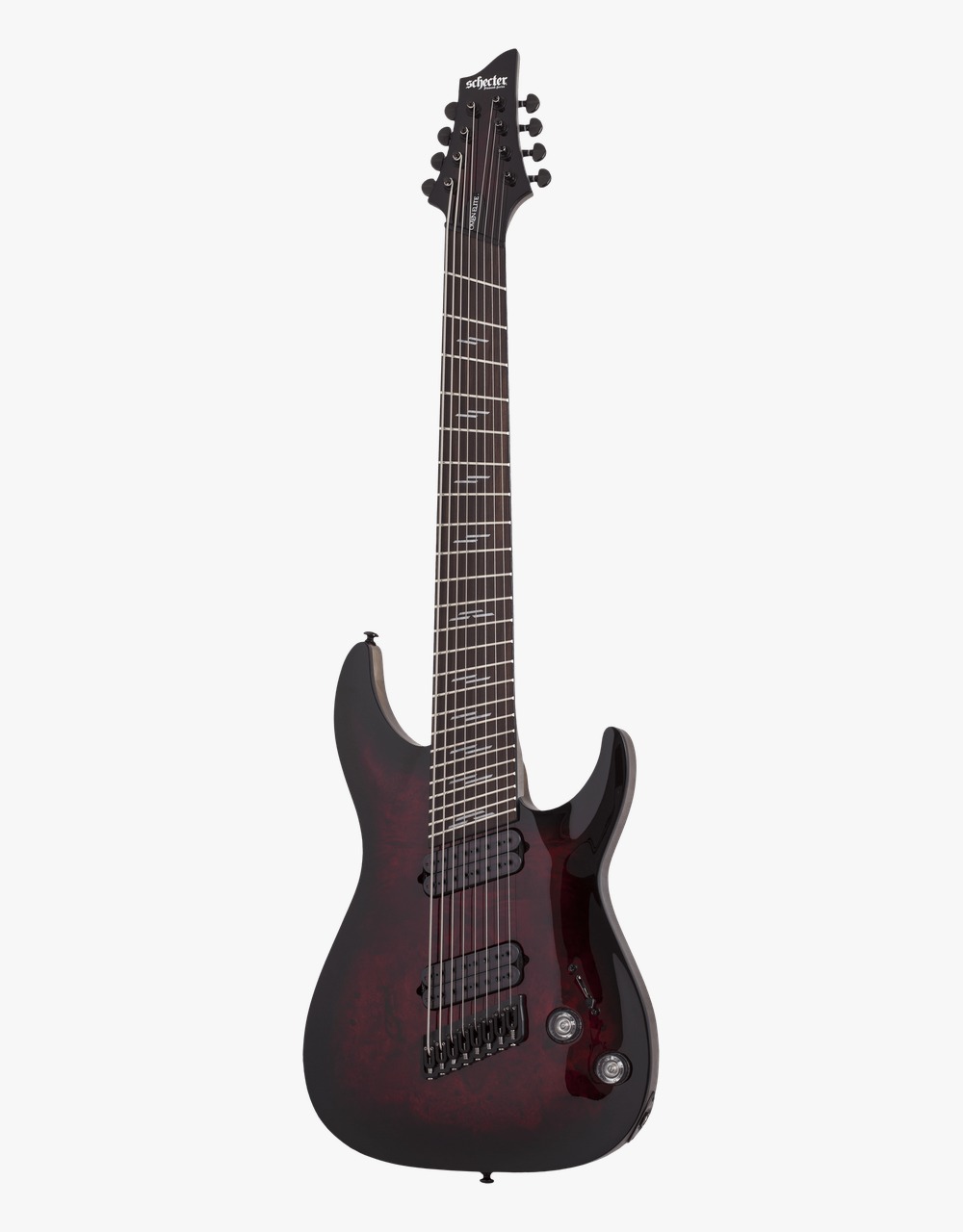 Электрогитара Schecter OMEN ELITE-8 MS, Black Cherry Burst - купить в "Гитарном Клубе"