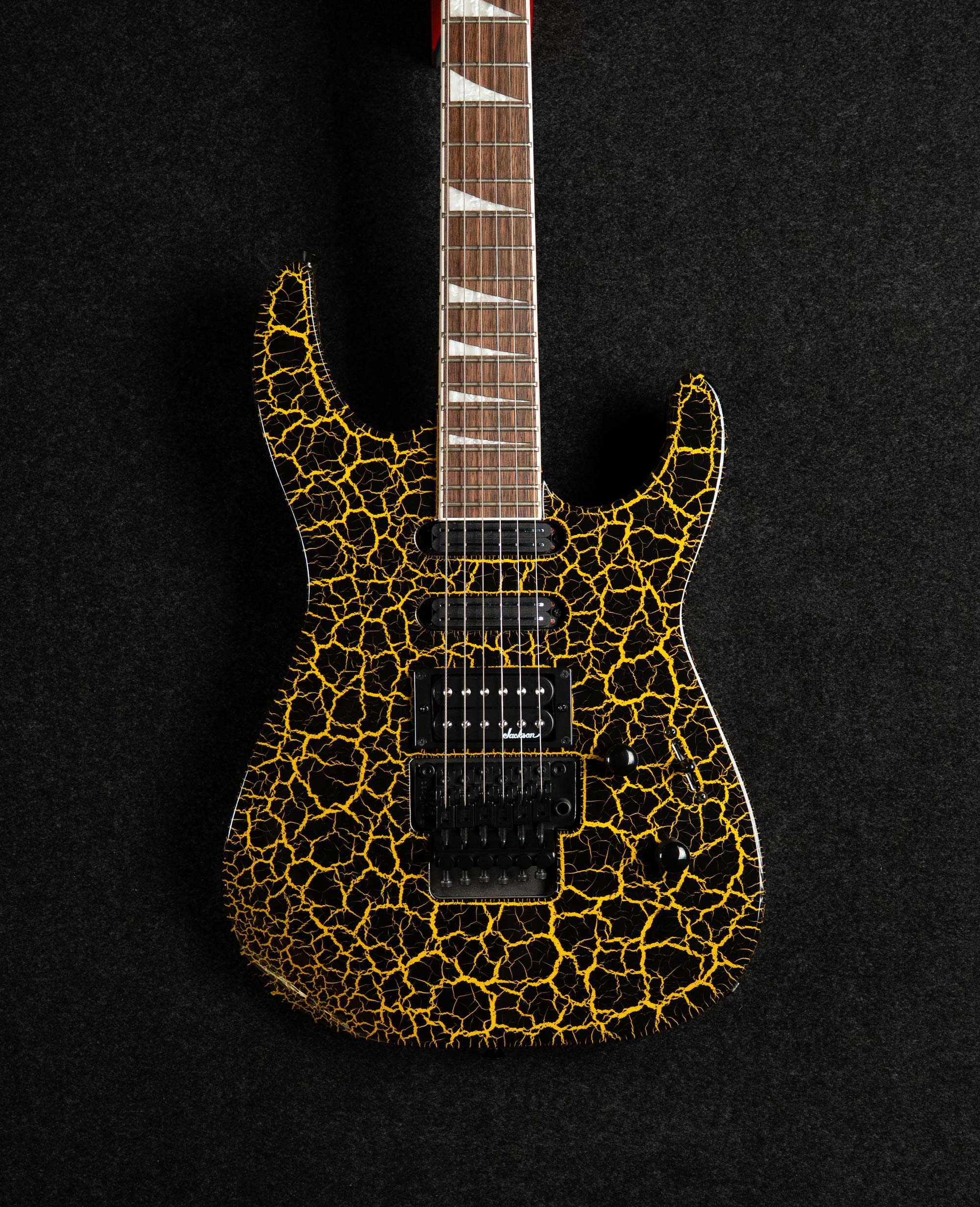 Электрогитара Jackson Soloist SL3X DX Yellow Crackl - купить в "Гитарном Клубе"