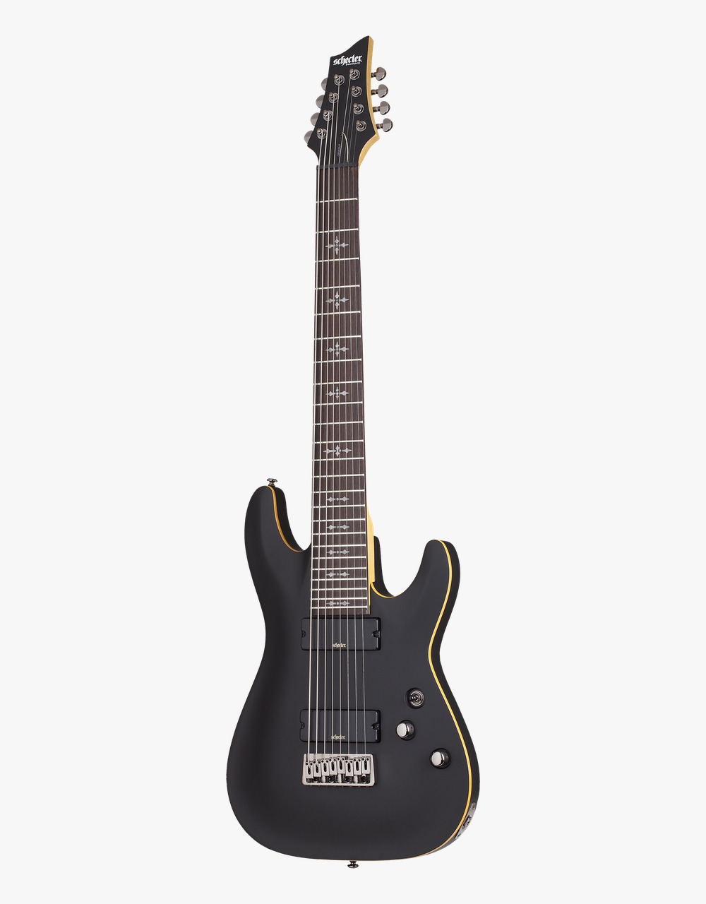 Электрогитара Schecter DEMON-8, Aged Black Satin - купить в "Гитарном Клубе"
