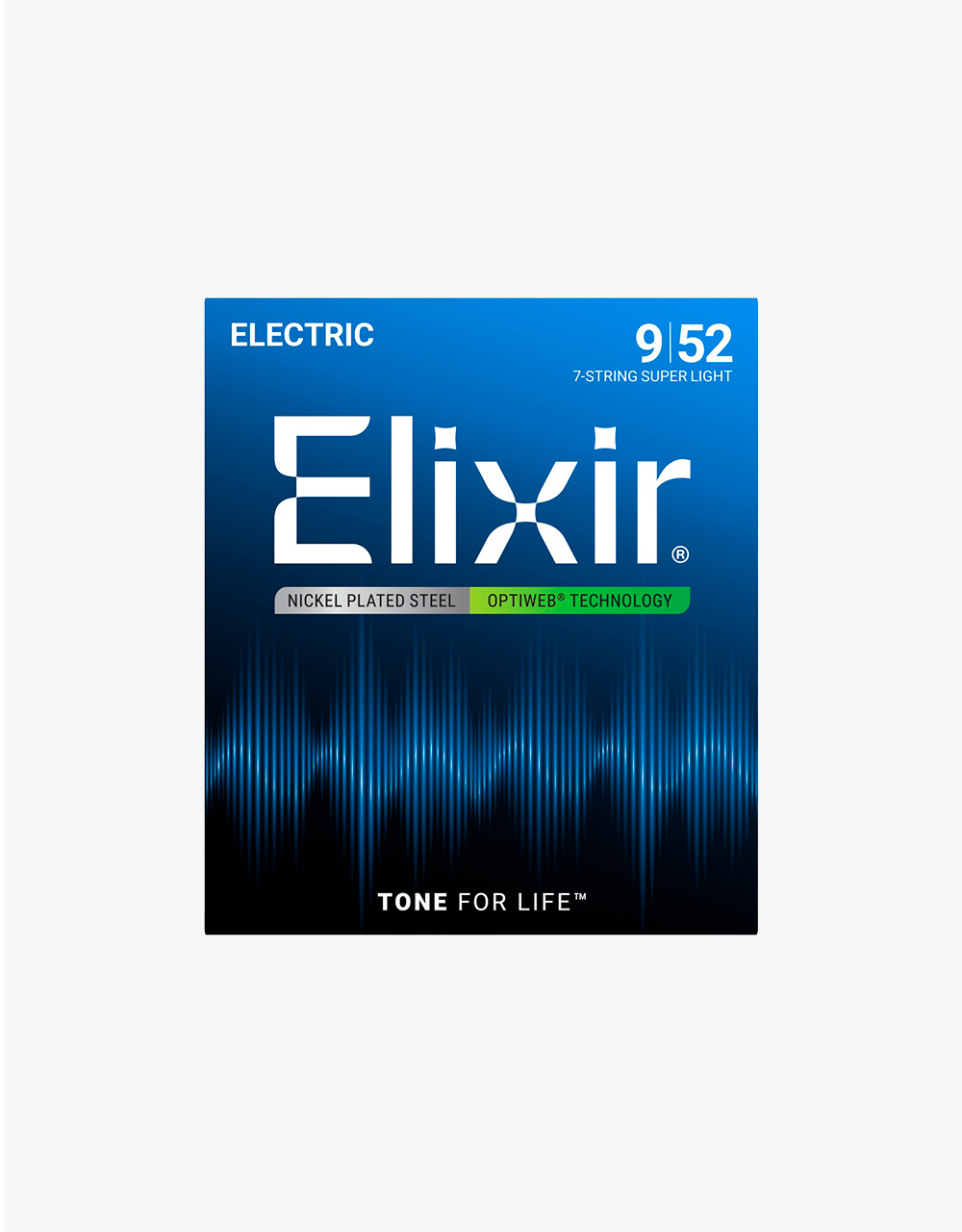 Струны для 7-струнной электрогитары Elixir 19007 Optiweb, 09-52 - купить в "Гитарном Клубе"