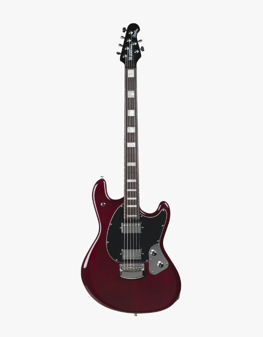 Электрогитара Music Man Stingray Oxblood Baritone - купить в "Гитарном Клубе"