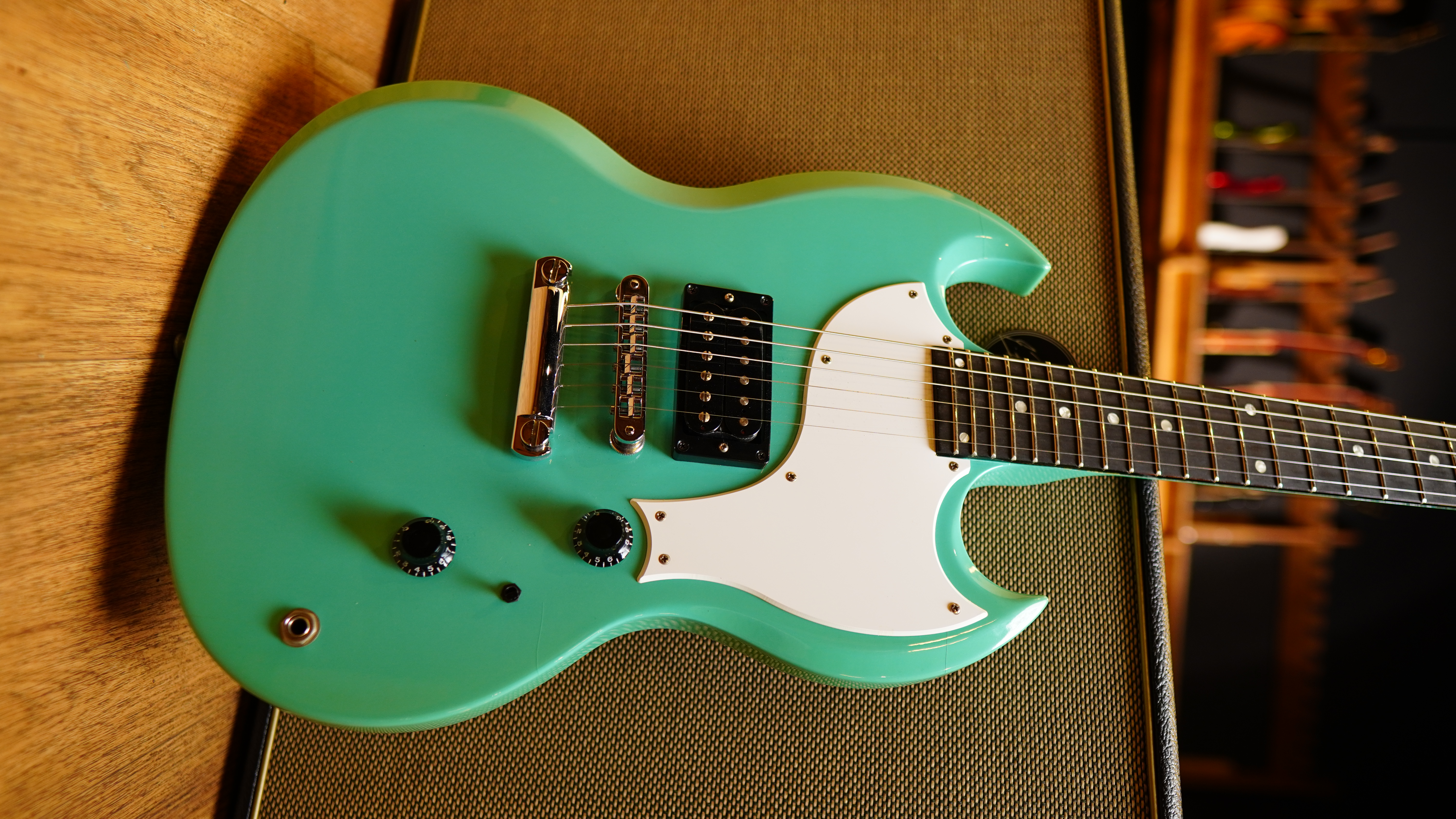 Электрогитара Gibson SG-X Caribbean Blue, 1998 - купить в "Гитарном Клубе"